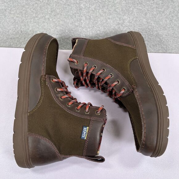 Lems Boulder Boots Mens 7 Womens 8.5 Timber Green Minimalist Barefoot Zero Drop - Picture 5 of 14